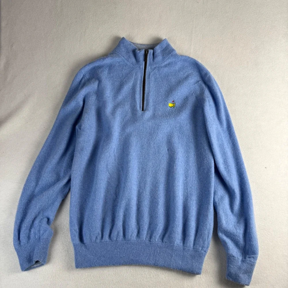 Clubhouse Collection Masters Blue Golf Sweater Men's XL Made in Italy